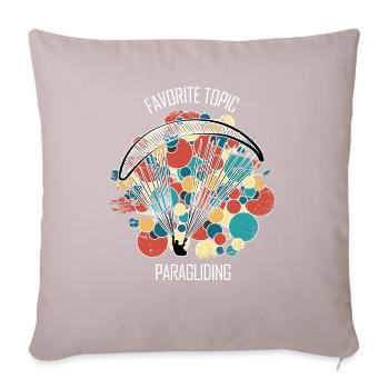 Parapente Gleitschirm Paragleiter Parapente - Coussin et housse de 45 x 45 cm - taupe clair - Devant