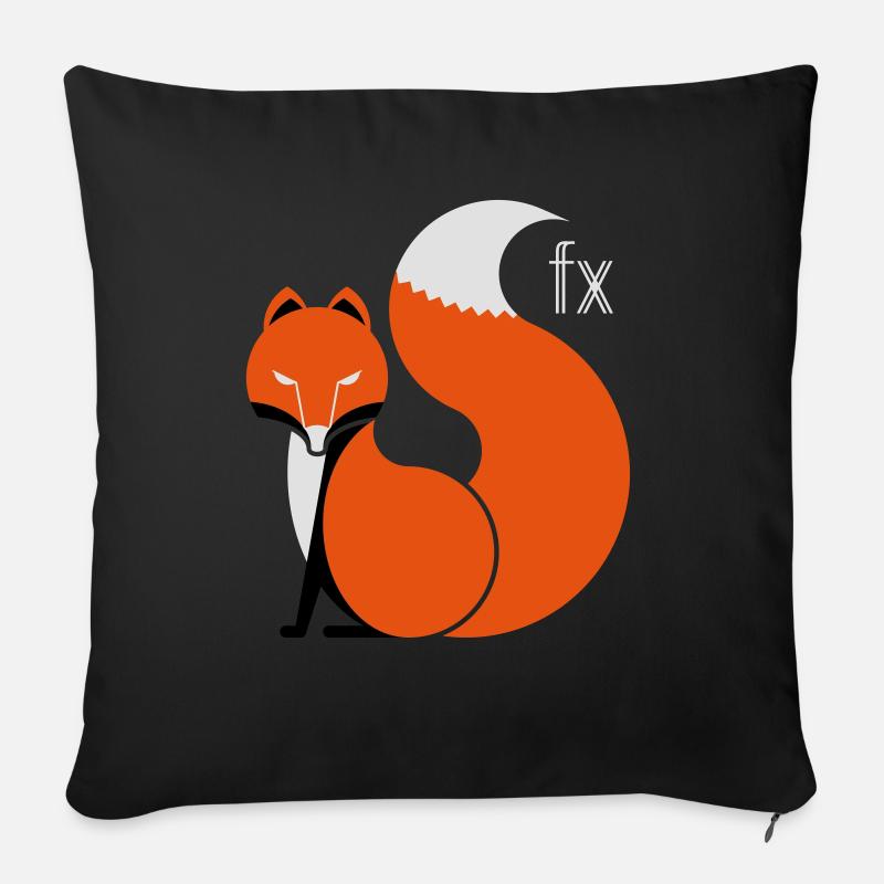 FOX FX Tasche - Sofakissen mit Füllung 45 x 45 cm - Schwarz
