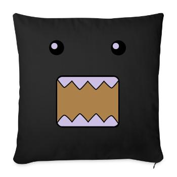 Domo - Coussin et housse de 45 x 45 cm - noir - Devant