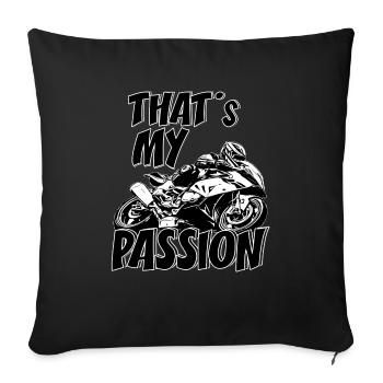 Cool Superbike Motif 1000R Moto GP Supermoto Bi - Sofa pillow with filling 45cm x 45cm - black - Front