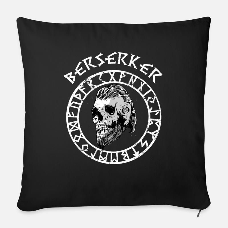 Berserker - Sofakissen mit Füllung 45 x 45 cm - Schwarz
