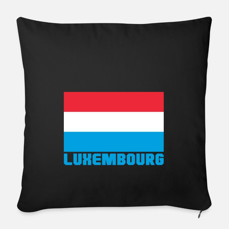 Luxembourg - Coussin et housse de 45 x 45 cm - noir