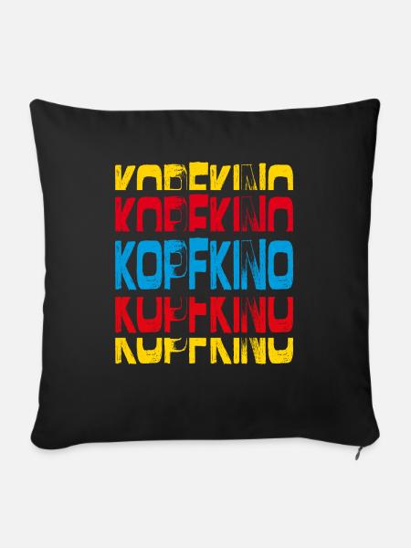 Kopfkino - Sofakissen mit Füllung 45 x 45 cm - Schwarz