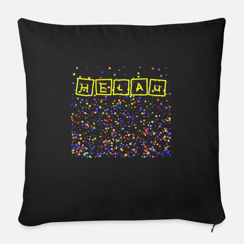 Helau - Sofakissen mit Füllung 45 x 45 cm - Schwarz