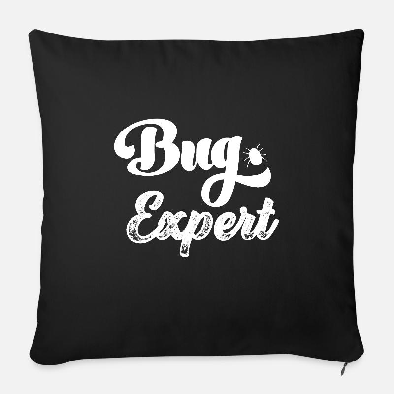 Bug Expert Verbuggt Gamer Informatiker Programmier - Sofakissen mit Füllung 45 x 45 cm - Schwarz