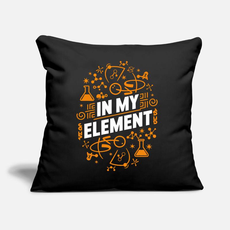 Chimiste Chimie Science Molécule d’atome Coussin et housse de 45 x 45 cm