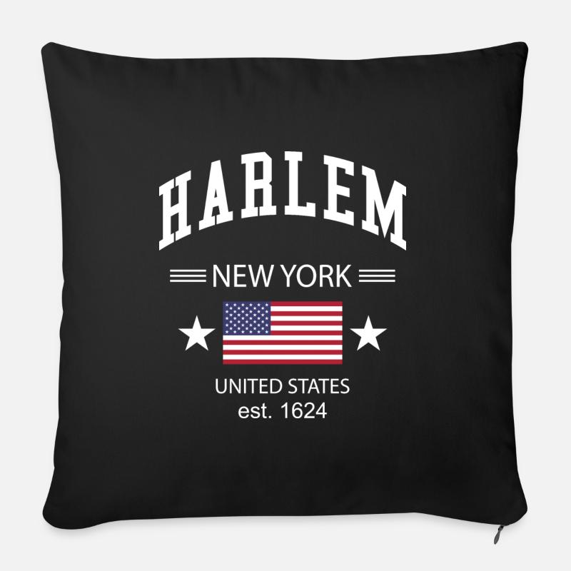 Harlem - Sofakissen mit Füllung 45 x 45 cm - Schwarz