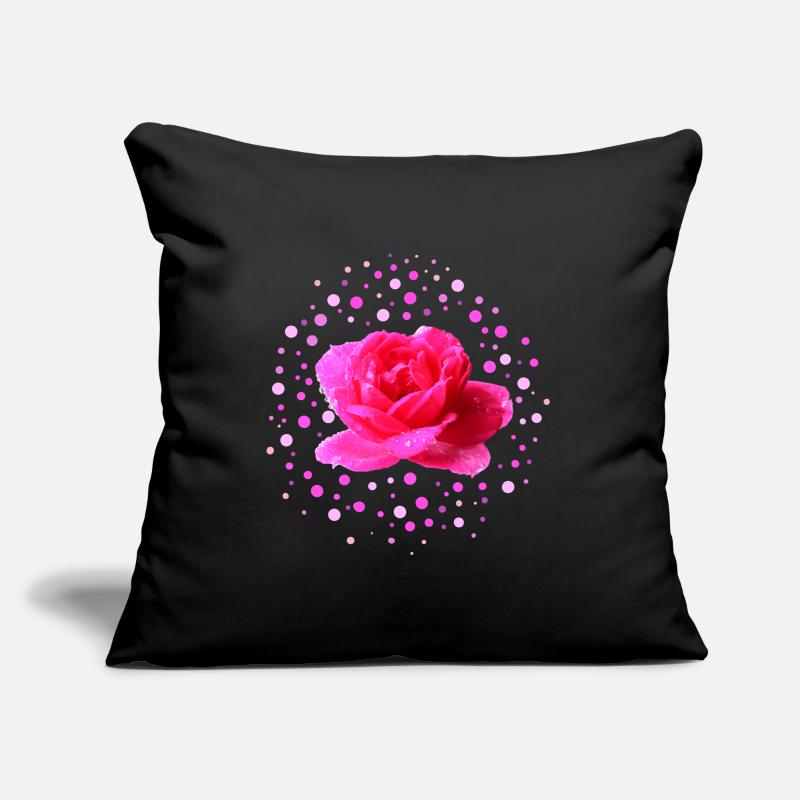 rosa Rose Muttertag Sofakissen mit Füllung 45 x 45 cm