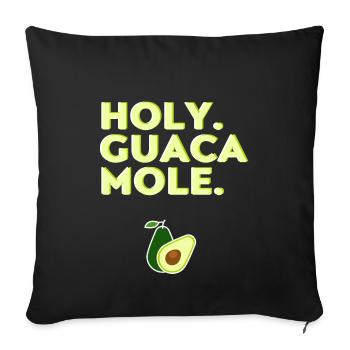 HOLY GUACAMOLE - Sofa pillow with filling 45cm x 45cm - black - Front