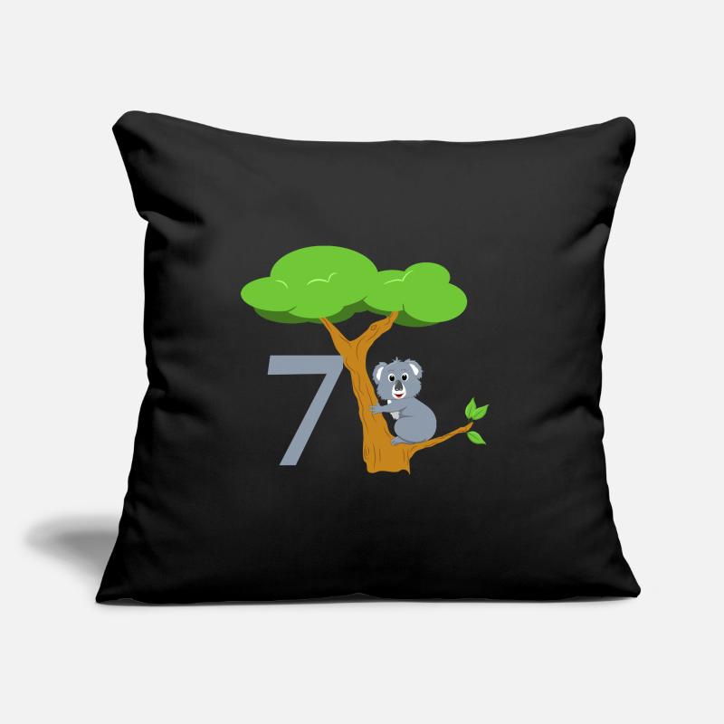Cute Koala Bear with Tree - 7th Birthday Sofa pillow with filling 45cm x 45cm