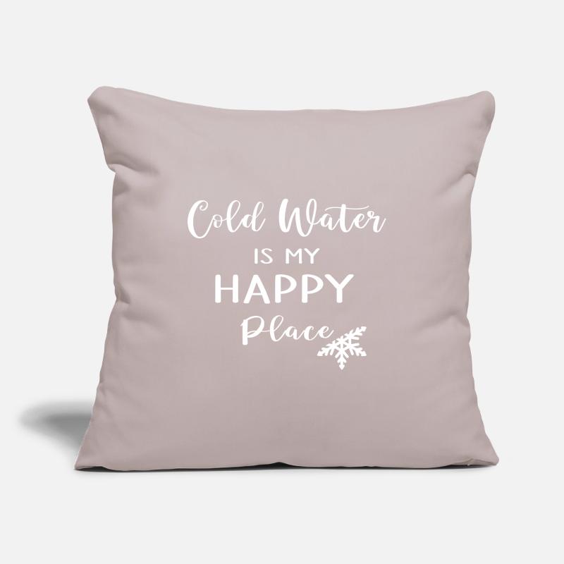 Ice baths, winter bath, cold therapy, "cold water" Sofa pillow with filling 45cm x 45cm