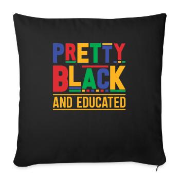 bel homme noir et éduqué - Coussin et housse de 45 x 45 cm - noir - Devant