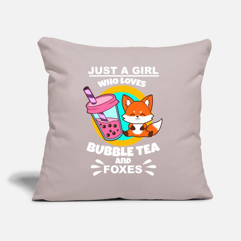 Bubble Tea Bubble Tee Mädchen Geschenk Sofakissen mit Füllung 45 x 45 cm