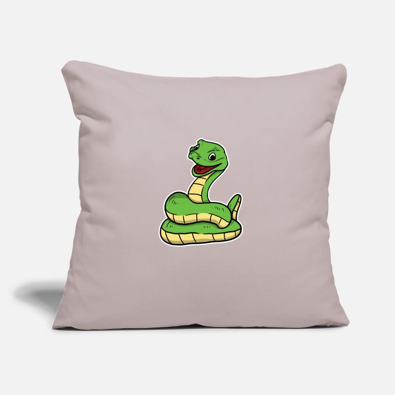 Cute Snake Python Sofa pillow with filling 45cm x 45cm