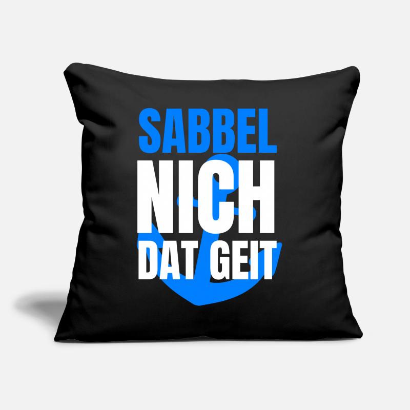 sabbel nich dat geit Sofakissen mit Füllung 45 x 45 cm
