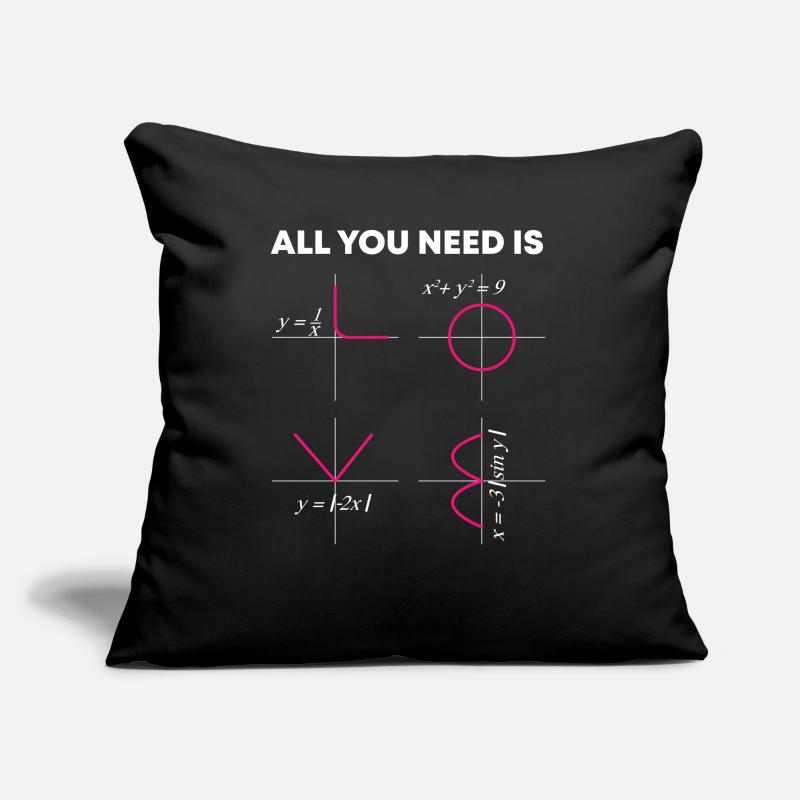 TOUT CE DONT VOUS AVEZ BESOIN DE maths Coussin et housse de 45 x 45 cm