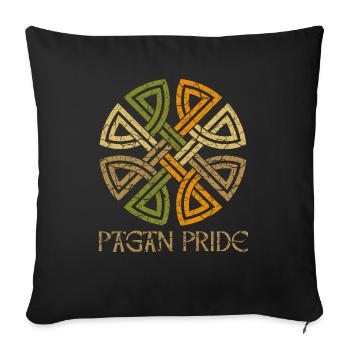 x-knotwork - Sofa pillow with filling 45cm x 45cm - black - Front