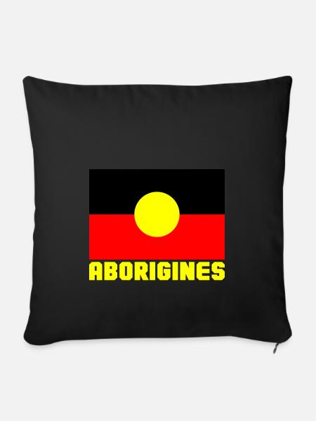 Aborigines - Sofakissen mit Füllung 45 x 45 cm - Schwarz
