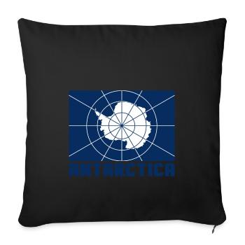 Antarktis - Sofakissen mit Füllung 45 x 45 cm - Schwarz - Vorne