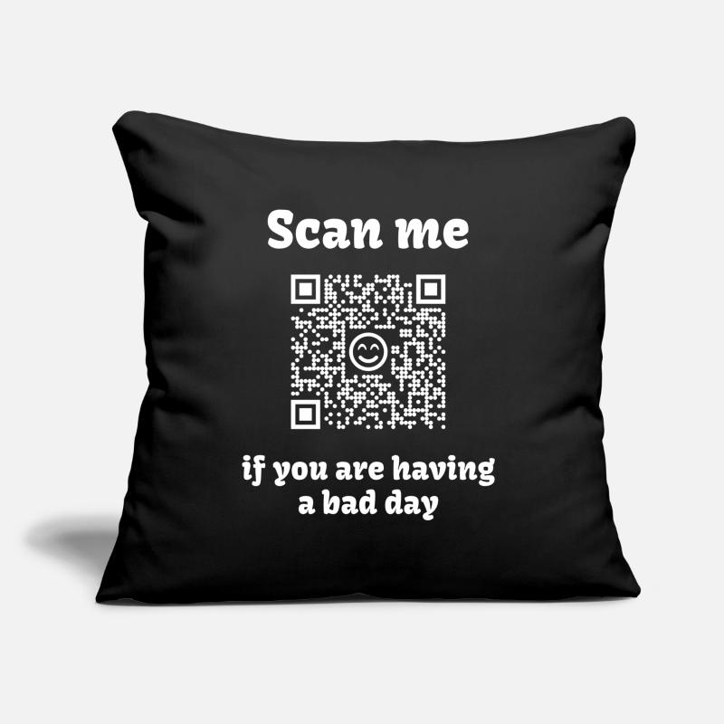 QR Code with Wholesome Message Sofa pillow with filling 45cm x 45cm