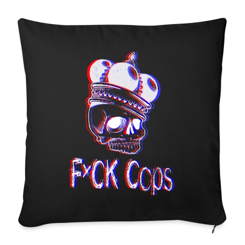 FCK COPS 3D - Sofa pillow with filling 45cm x 45cm