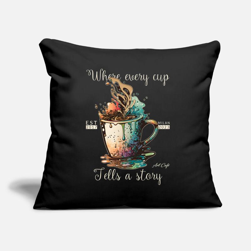 Exploding Coffee Sofa pillow with filling 45cm x 45cm
