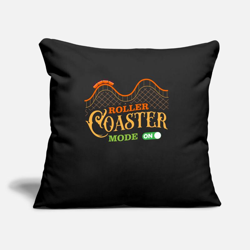 Roller coaster, roller coaster, boucle Coussin et housse de 45 x 45 cm