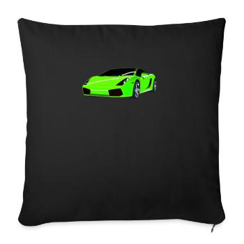 sportwagen-Auto-car-liebe - Sofakissen mit Füllung 45 x 45 cm - Schwarz - Vorne