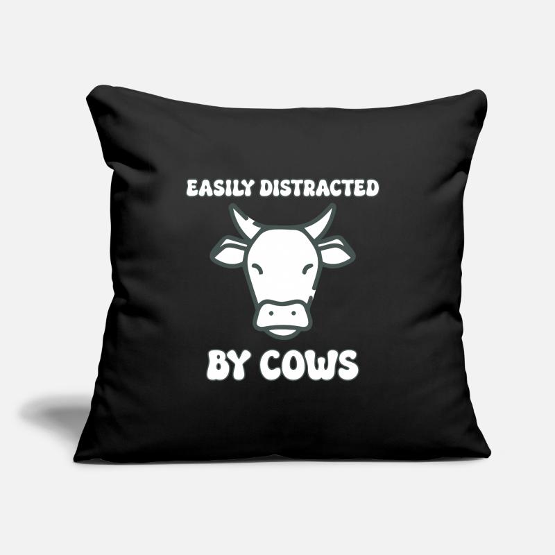 Easily distracted by cows Sofa pillow with filling 45cm x 45cm