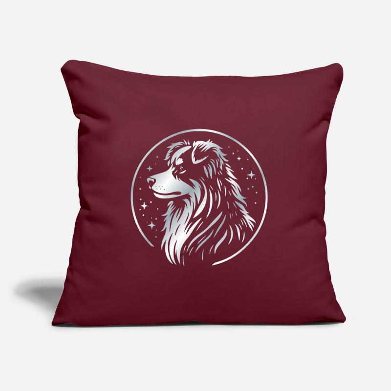 Chien de rêve Aussie argent Coussin et housse de 45 x 45 cm