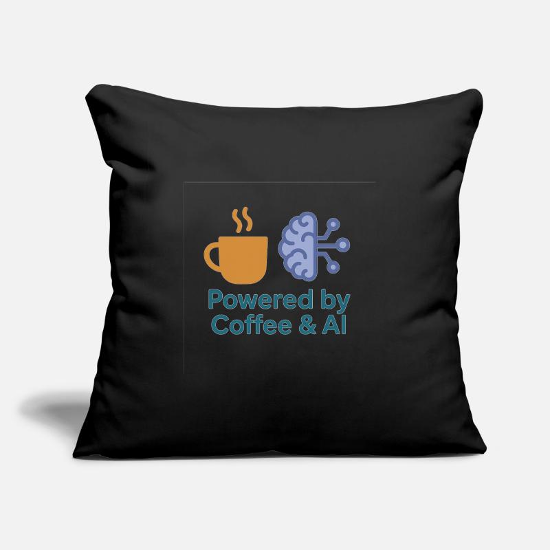 Conception de puissance Coffee AI Coussin et housse de 45 x 45 cm