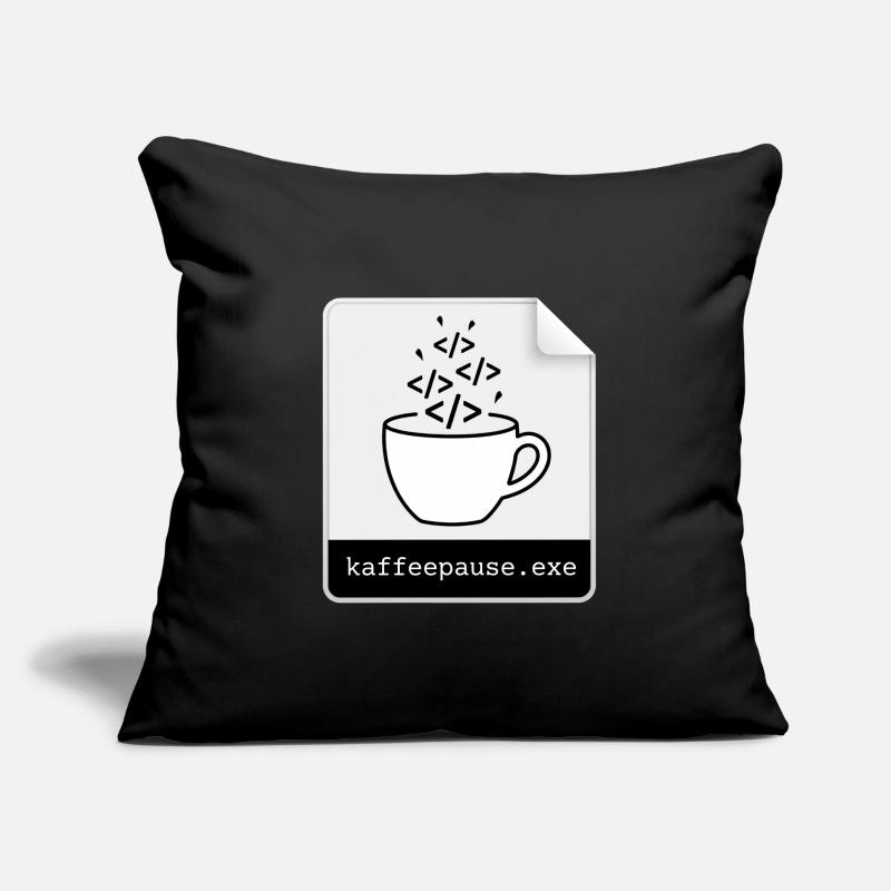 Kaffeepause.exe - IT Programmieren Informatik Code Sofakissen mit Füllung 45 x 45 cm