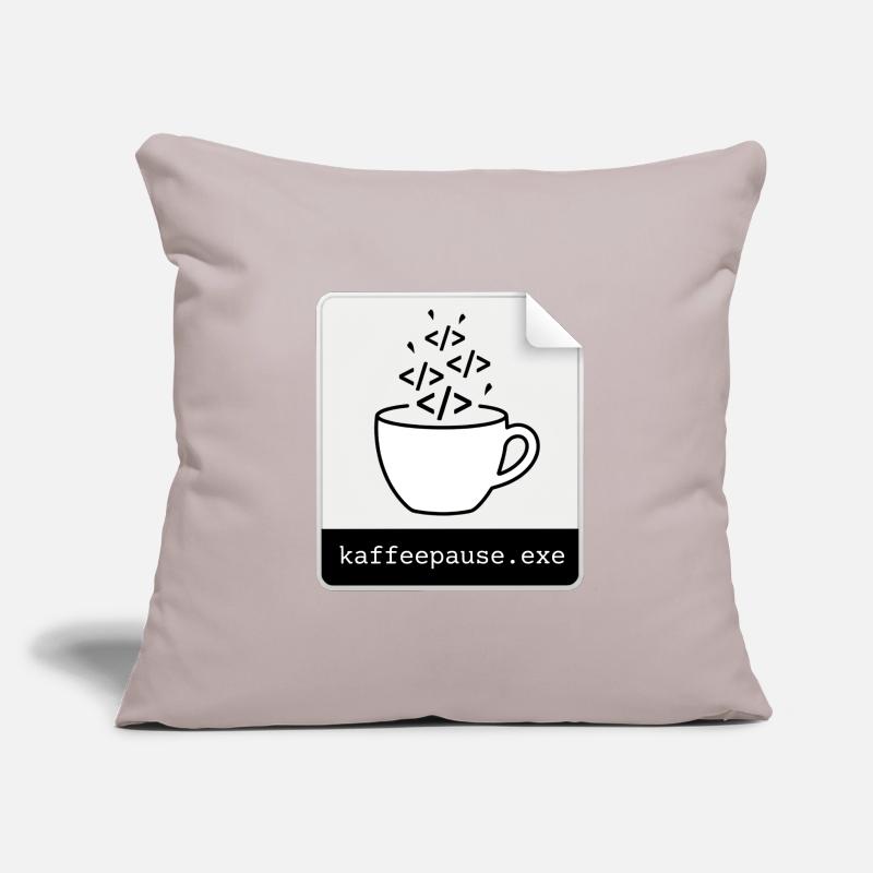 Kaffeepause.exe - IT Programmieren Informatik Code Sofakissen mit Füllung 45 x 45 cm