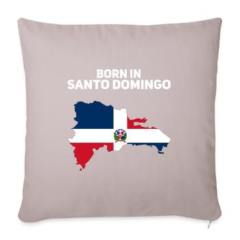 République dominicaine - Coussin et housse de 45 x 45 cm - taupe clair - Devant