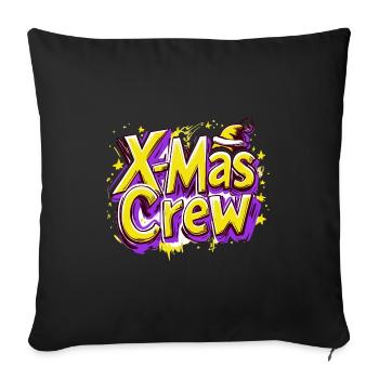 X-Mas Crew - Sofa pillow with filling 45cm x 45cm - black - Front