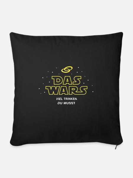 Das wars - Sofakissen mit Füllung 45 x 45 cm - Schwarz