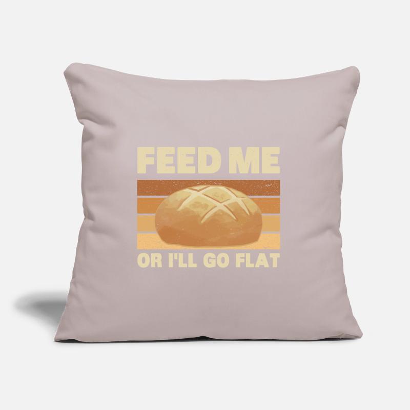 Sauerteig Bäcker | Brotbacken Backen Geschenkidee Sofakissen mit Füllung 45 x 45 cm
