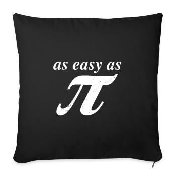 As Easy As PI - Sofa pillow with filling 45cm x 45cm - black - Front