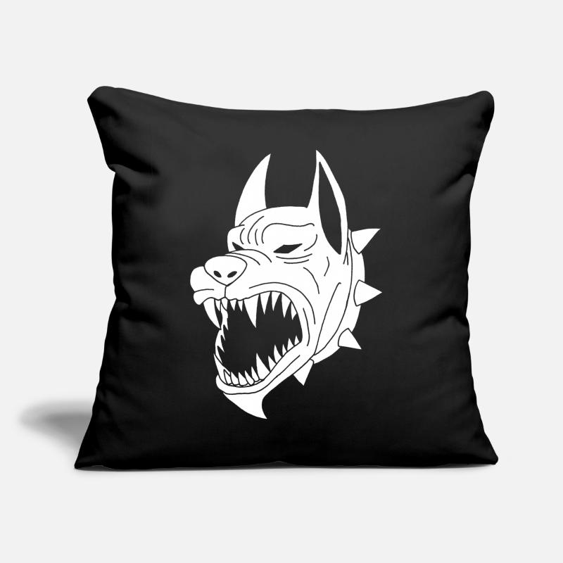White Hellhound Sofa pillow with filling 45cm x 45cm