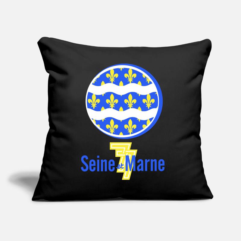 Logo Seine et Marne 77 Sofa pillow with filling 45cm x 45cm