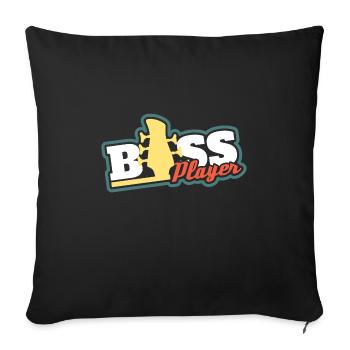 Guitare Basse - Coussin et housse de 45 x 45 cm - noir - Devant