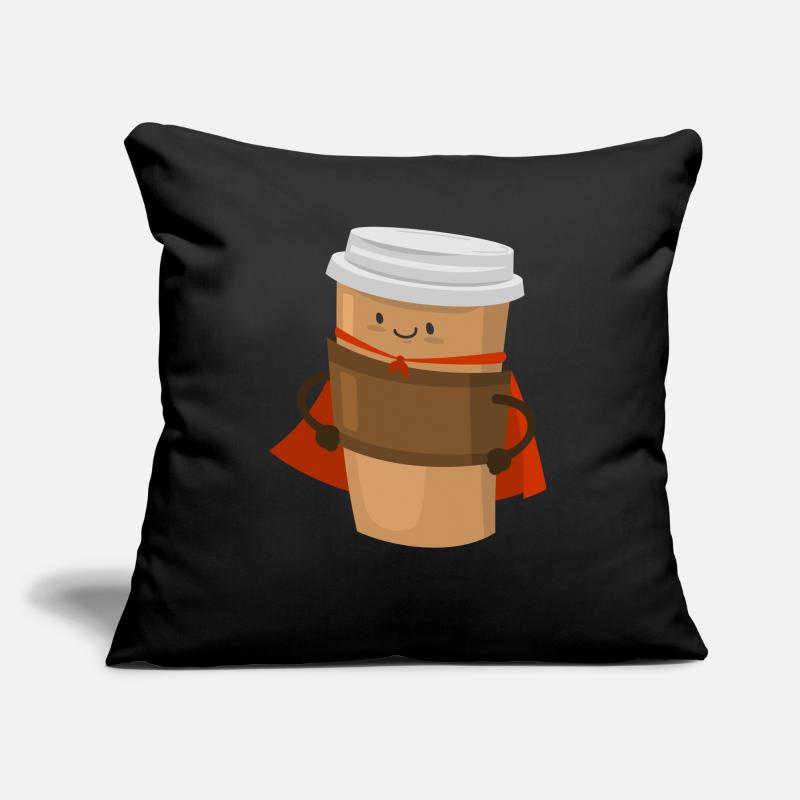 Kaffee Superheld Superhelden Superkräfte Coffee Sofakissen mit Füllung 45 x 45 cm