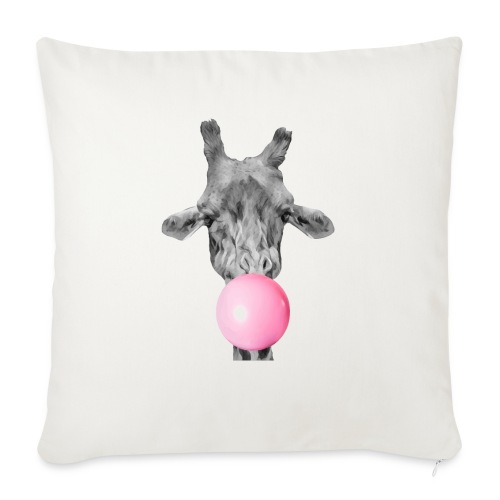 Giraffe bubblegum - Sofa pillow with filling 45cm x 45cm