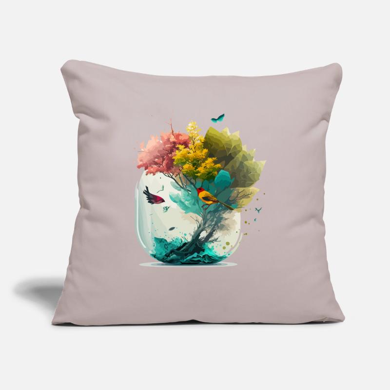 La forêt miniature Coussin et housse de 45 x 45 cm