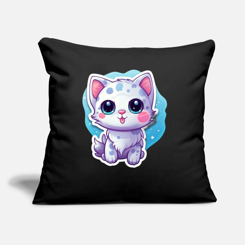 "Space Kitty: Floatastic & Adorable!" Sofakissen mit Füllung 45 x 45 cm
