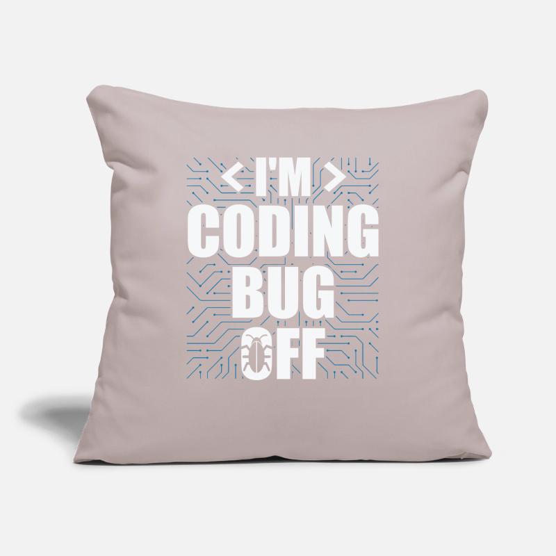Je suis en train de coder un logiciel spécialisé en bug off it Coussin et housse de 45 x 45 cm