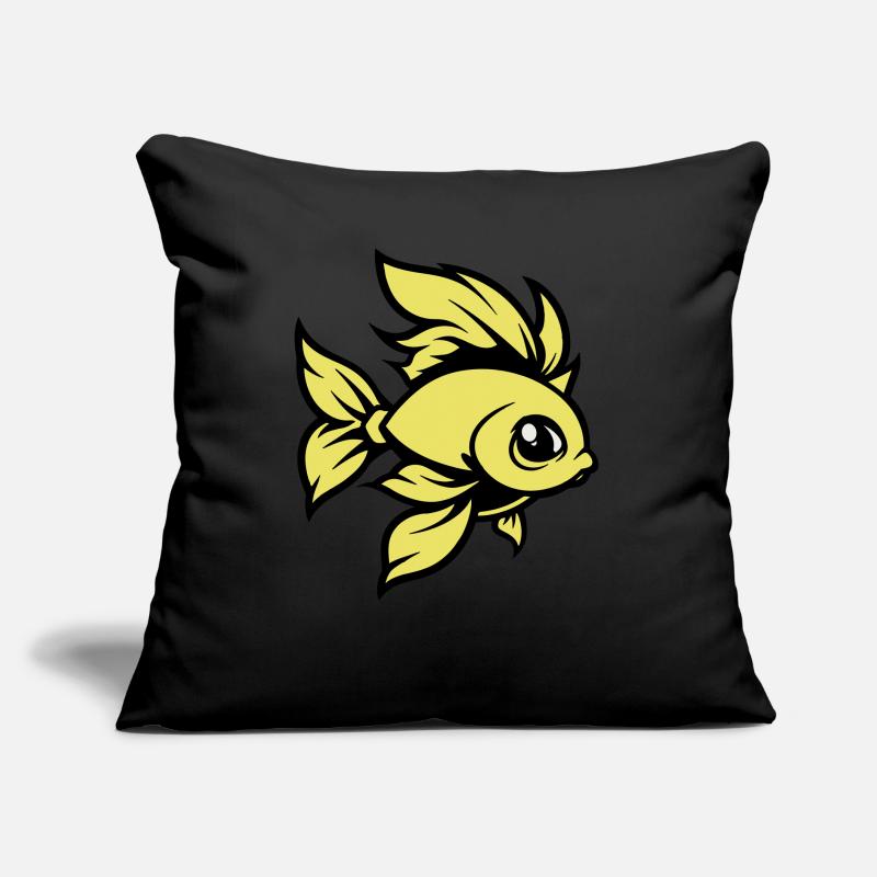 Goldfish Fish Comic Animal Sofa pillow with filling 45cm x 45cm