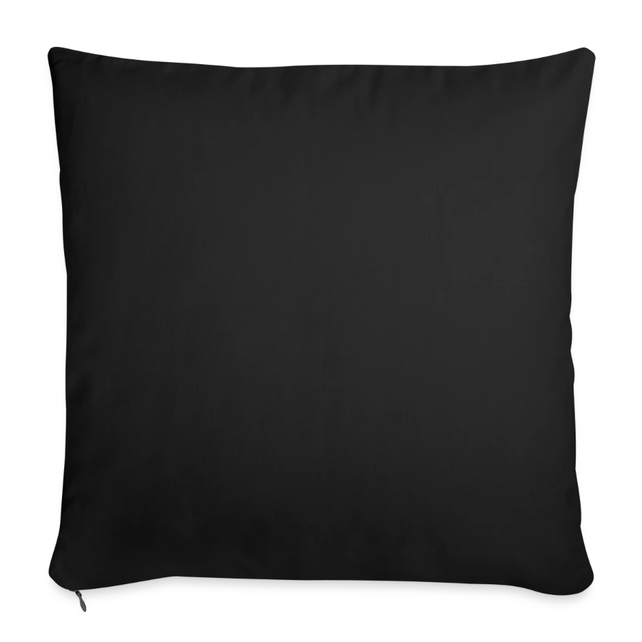Moon Bay badge on a sofa pillow with filling 45cm x 45cm, black, back