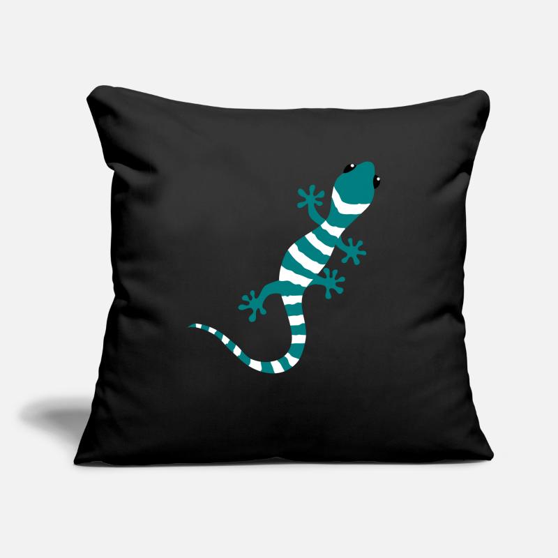 Gecko Salamander Eidechse Reptil Klettern Geschenk Sofakissen mit Füllung 45 x 45 cm