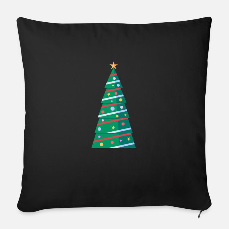 Weihnachten - Sofakissen mit Füllung 45 x 45 cm - Schwarz